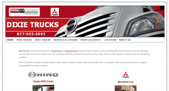 Desktop Screenshot of dixietrucksinc.com